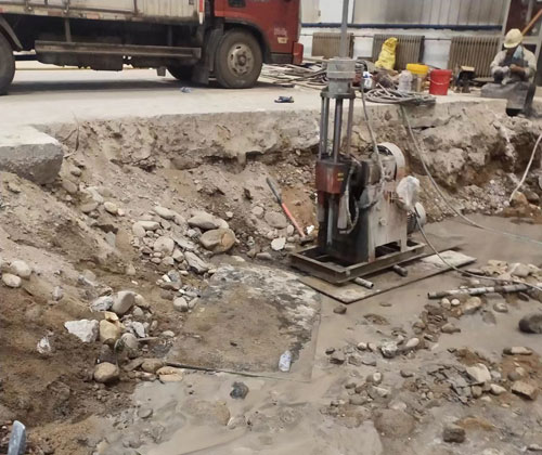 博爱公路下沉压浆